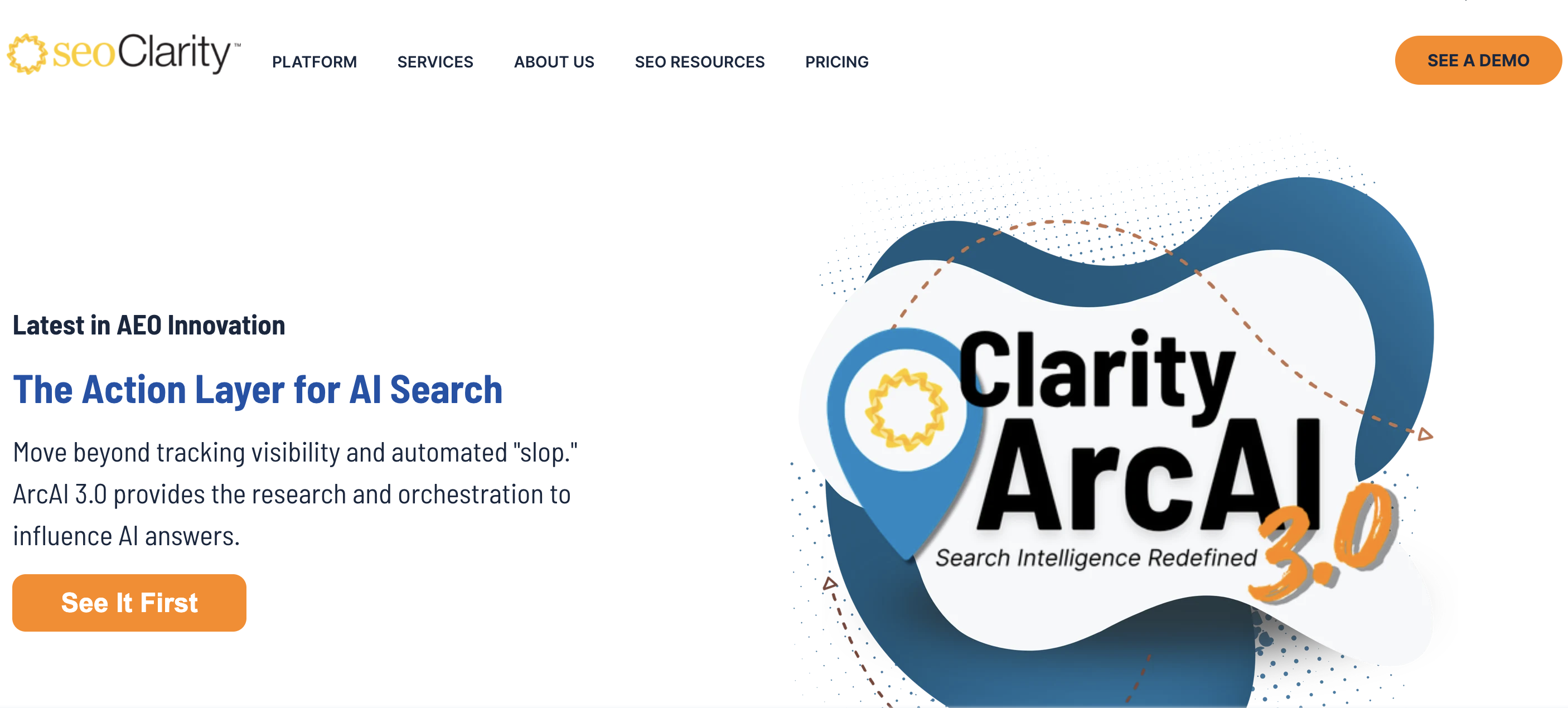 seoClarity ArcAI enterprise AI visibility dashboard